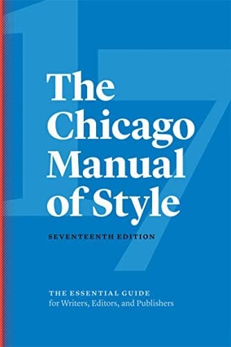 The Chicago manual of style