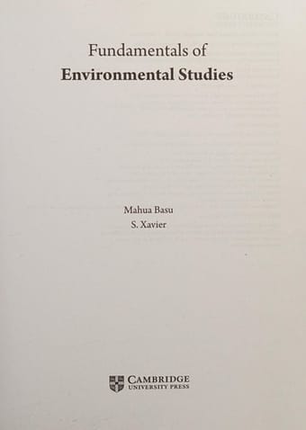 Fundamentals of Environmental Studies
