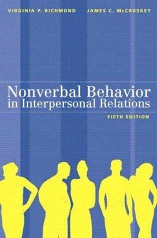 Nonverbal behavior in interpersonal relations
