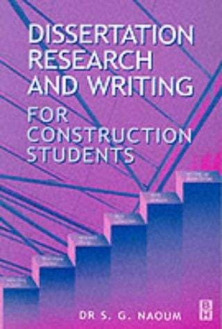 Dissertation research and writing for construction students