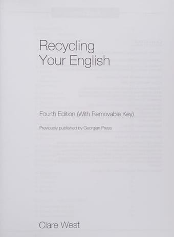 Recycling your English