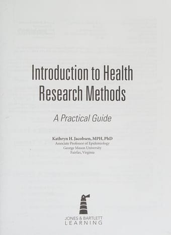 Introduction to health research methods