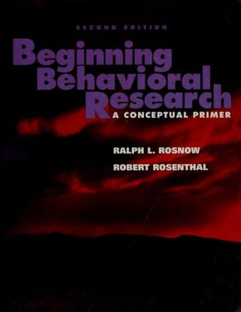 Beginning behavioral research