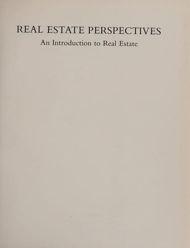 Real estate perspectives