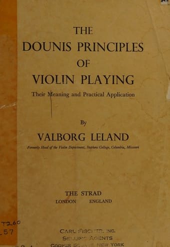 The Dounis principles of violin playing