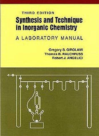 Synthesis and technique in inorganic chemistry