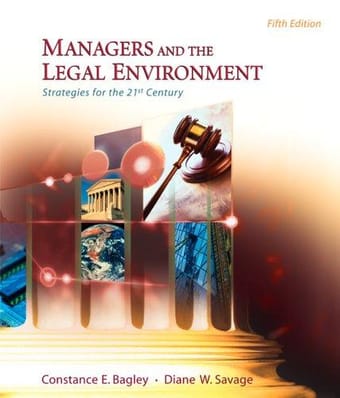 Managers and the legal environment