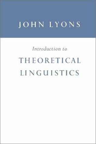 Introduction to theoretical linguistics