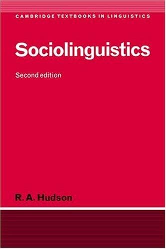 Sociolinguistics