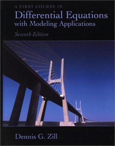A first course in differential equations with modeling applications