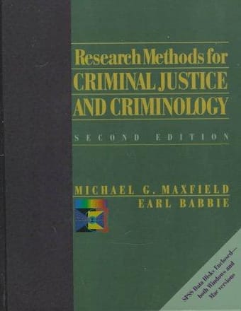 Research methods for criminal justice and criminology