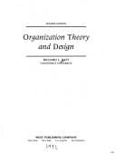 Organization theory and design