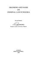 Okonkwo and Naish on criminal law in Nigeria
