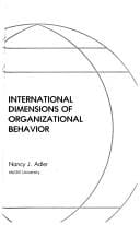 International dimensions of organizational behavior