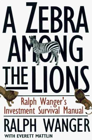 A zebra in lion country