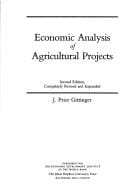 Economic analysis of agricultural projects