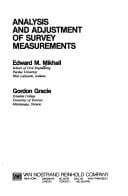 Analysis and adjustment of survey measurements