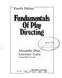 Fundamentals of play directing