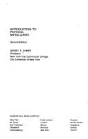 Introduction to physical metallurgy