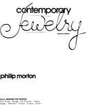 Contemporary jewelry