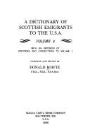 A Dictionary of Scottish Emigrants to the U.S.A.