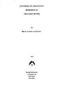 Patterns of creativity mirrored in creation myths