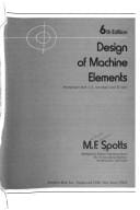 Design of machine elements