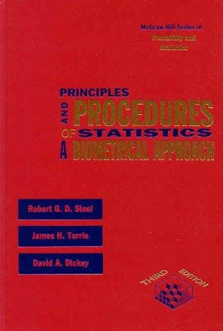 Principles and procedures of statistics
