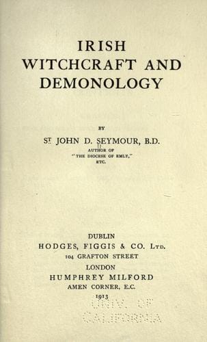 Irish witchcraft and demonology