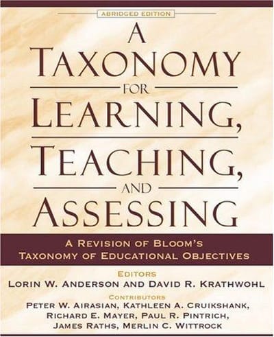 A taxonomy for learning, teaching, and assessing