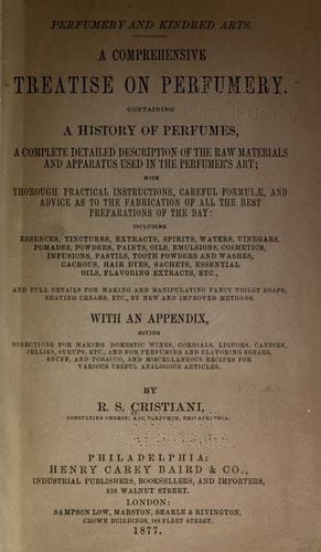Perfumery and kindred arts
