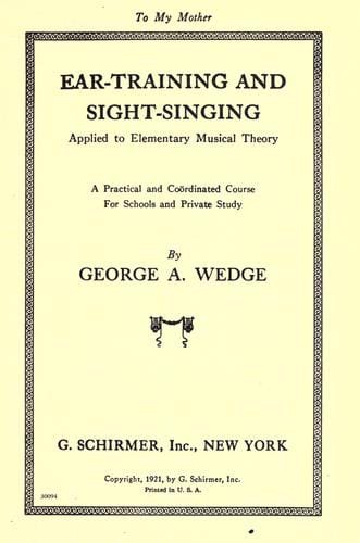 Ear-training and sight-singing applied to elementary musical theory
