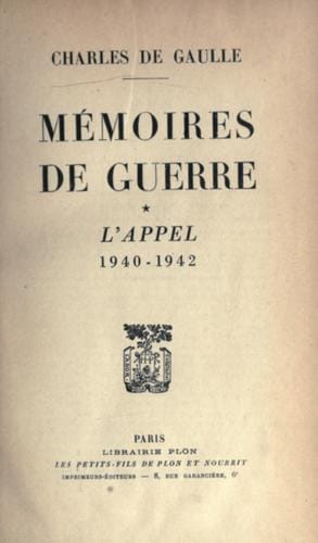 Meḿoires de guerre