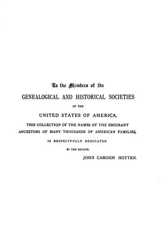 The original lists of persons of quality