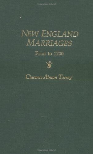 New England marriages prior to 1700