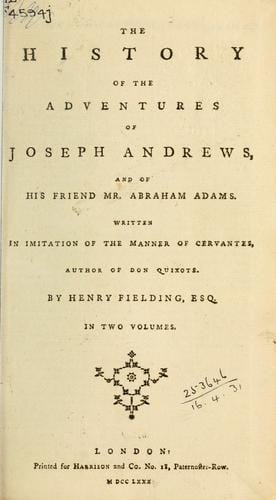 The History of the Adventures of Joseph Andrews