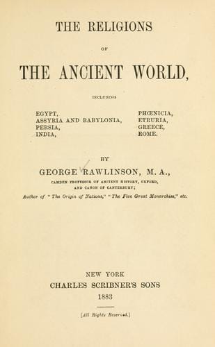 The religions of the ancient world