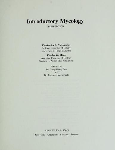 Introductory mycology