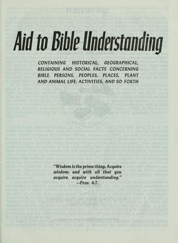 Aid to Bible understanding