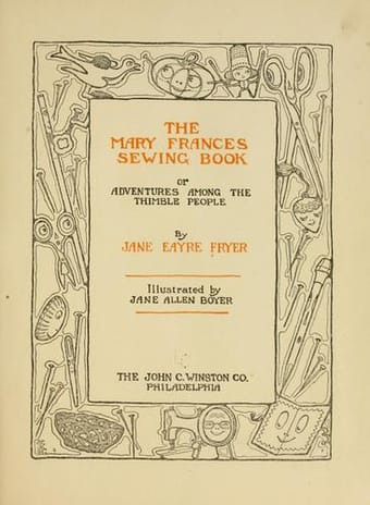 Mary Frances Sewing Book