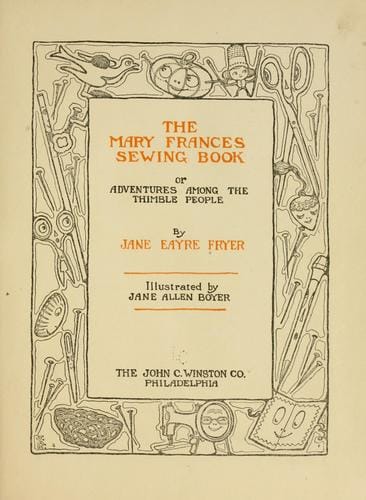 Mary Frances Sewing Book