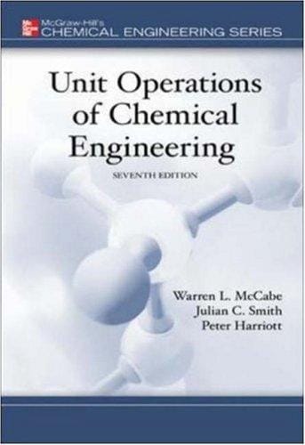 Unit operations of chemical engineering