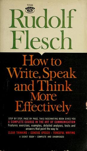 How to Write, Speak, and Think More Effectively