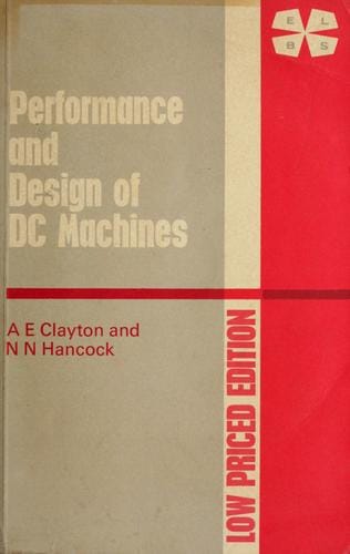 The performance and design of direct current machines