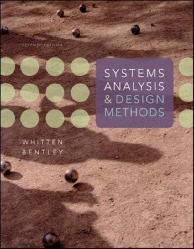 Systems analysis and design methods