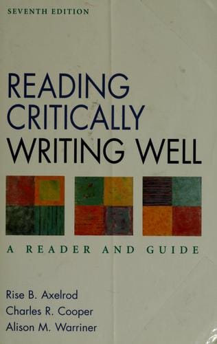 Reading critically, writing well