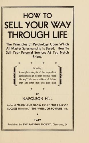 How to sell your way through life