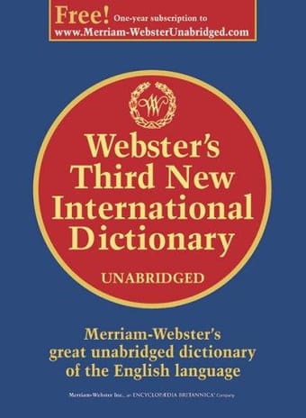 Webster's third new international dictionary of the English language