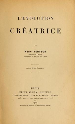 L'Évolution créatrice