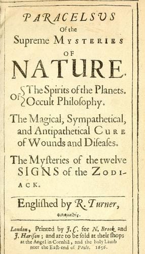 Paracelsvs of the supreme mysteries of nature